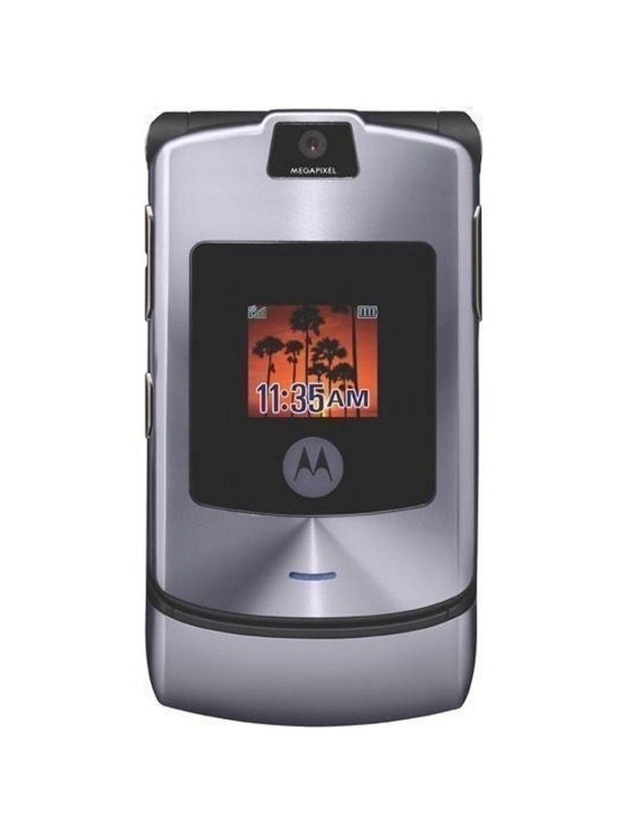 Мобильный телефон Motorola RAZR V3i, серебристый - купить по выгодной цене  в интернет-магазине OZON (1264624578)