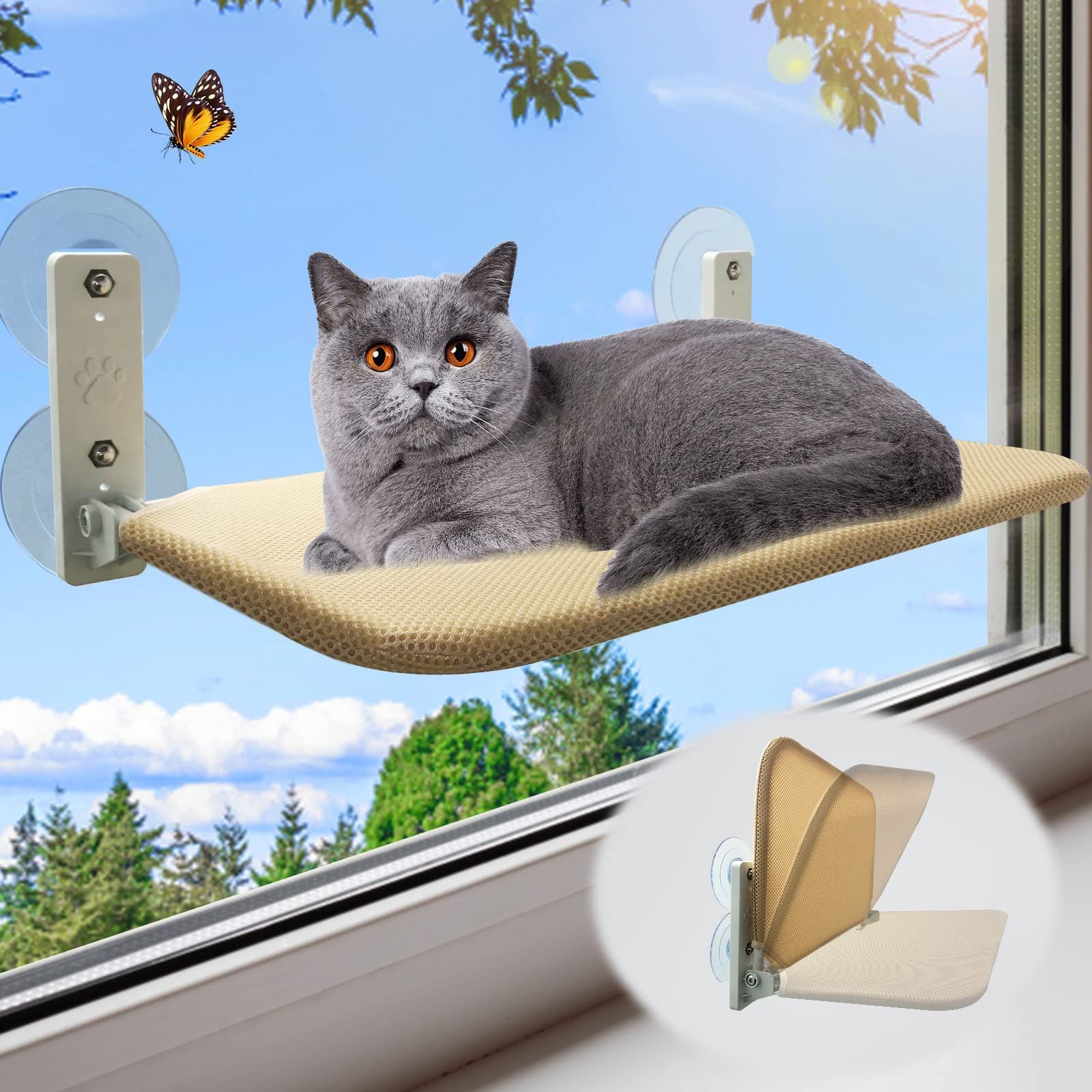 Полка для кошек на окно