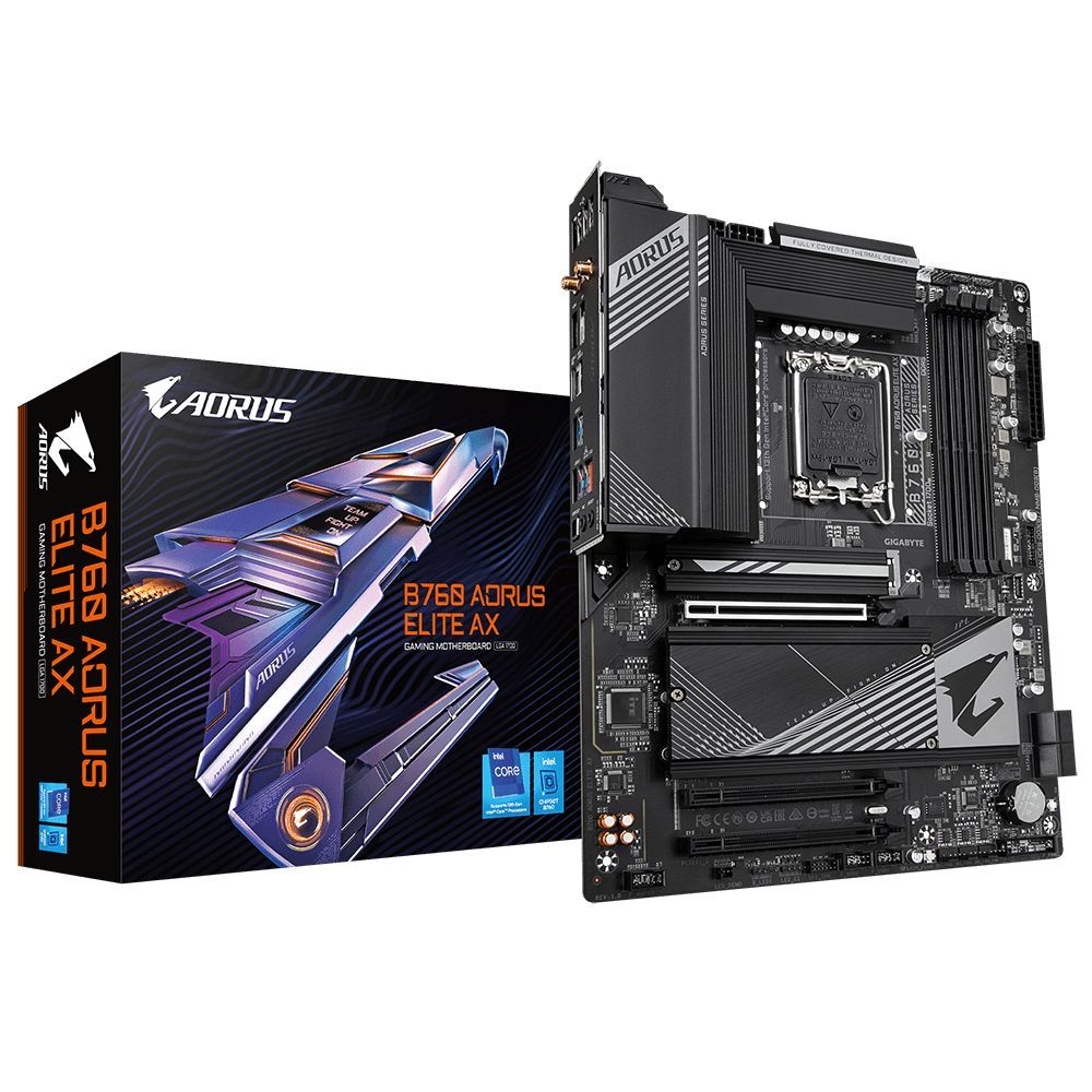 Gigabyte Материнская плата B760 AORUS ELITE AX DDR5. Уцененный товар