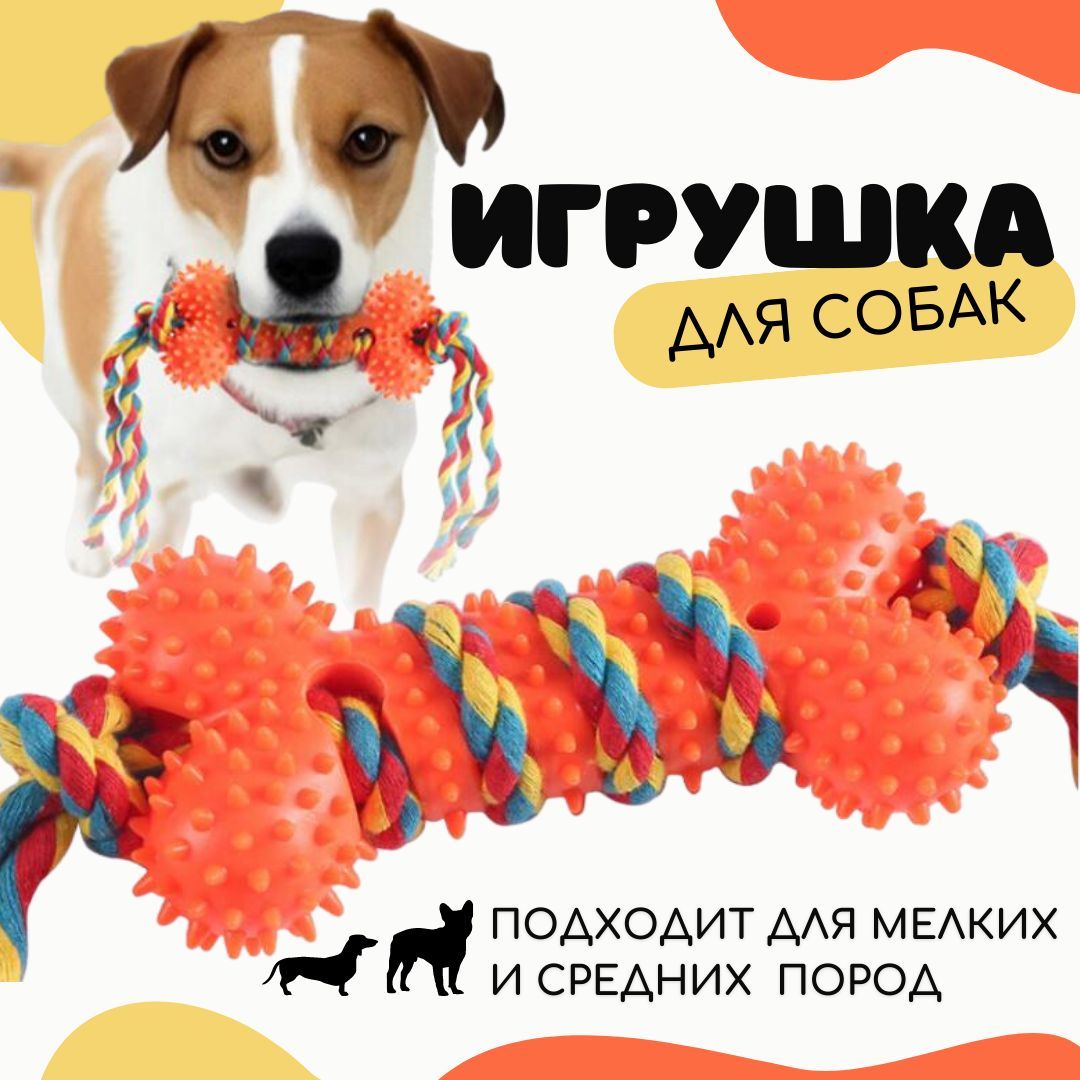 Игрушка резиновая для собак средних и мелких пород