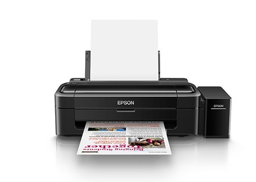 Цветной принтер Epson L130, A4, СНПЧ, стартовый набор чернил, кабель USB