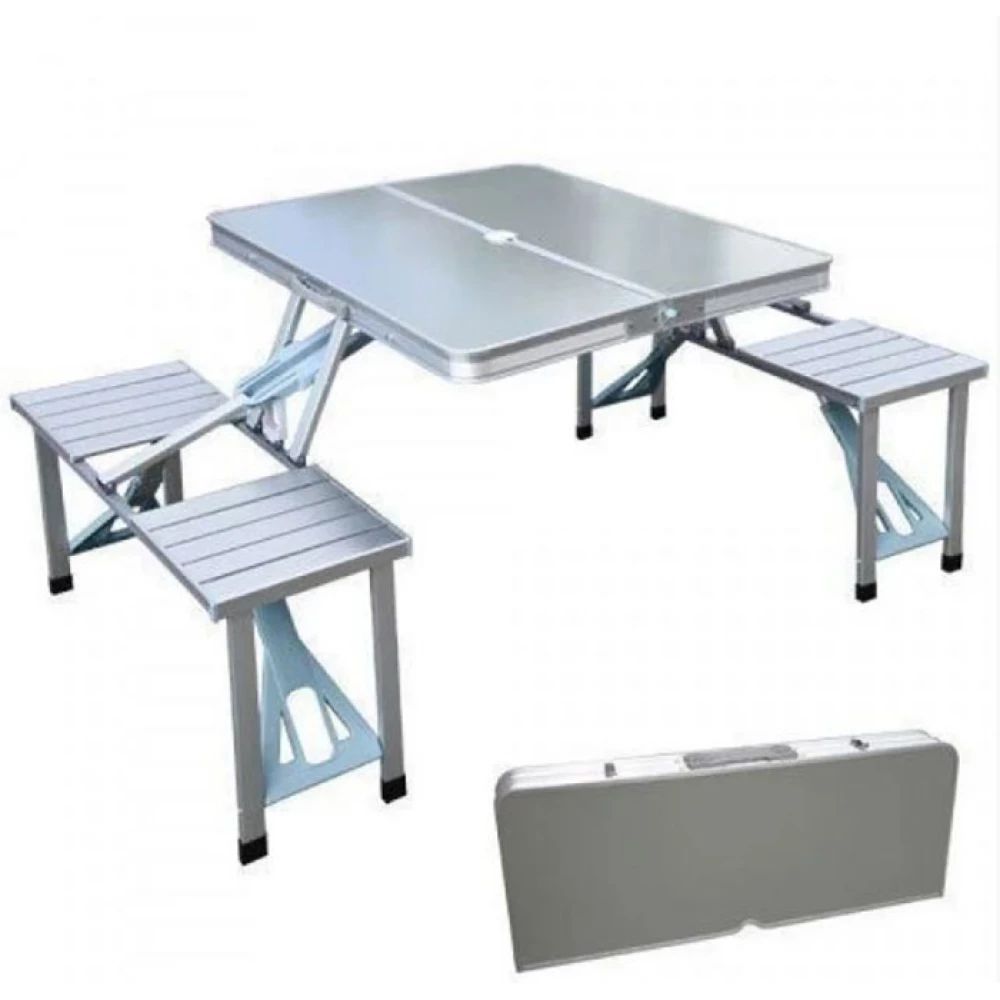 Стол для пикника Folding Table серебристый (258477)