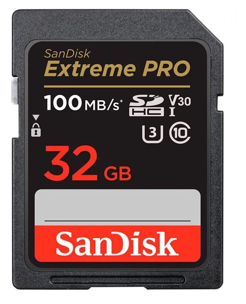 КартапамятиSanDiskExtremePRO32GB100MB/sClass10UHS-I(SDSDXXO-032G-GN4IN)