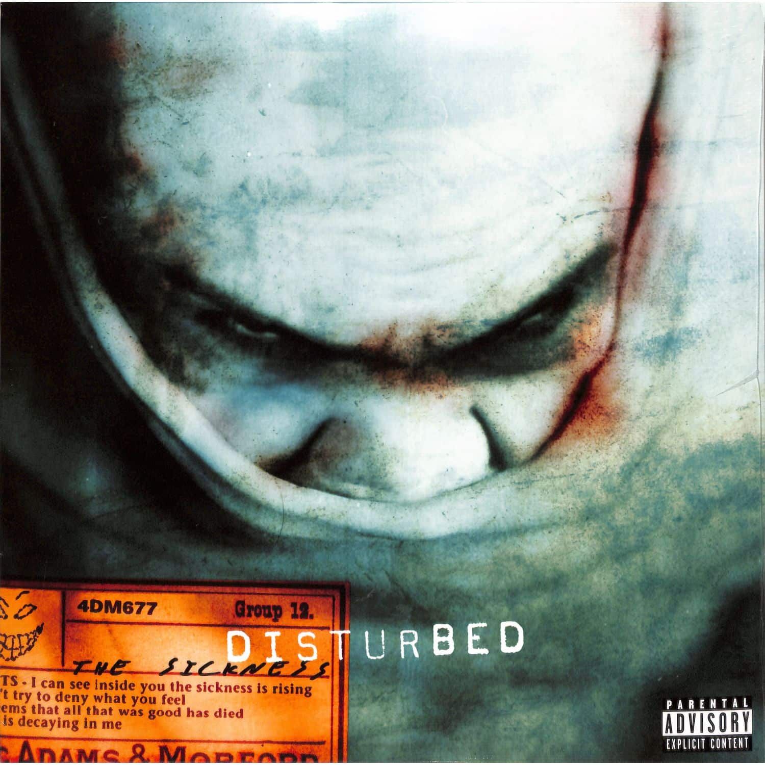 DISTURBED - THE SICKNESS (LP) виниловая пластинка