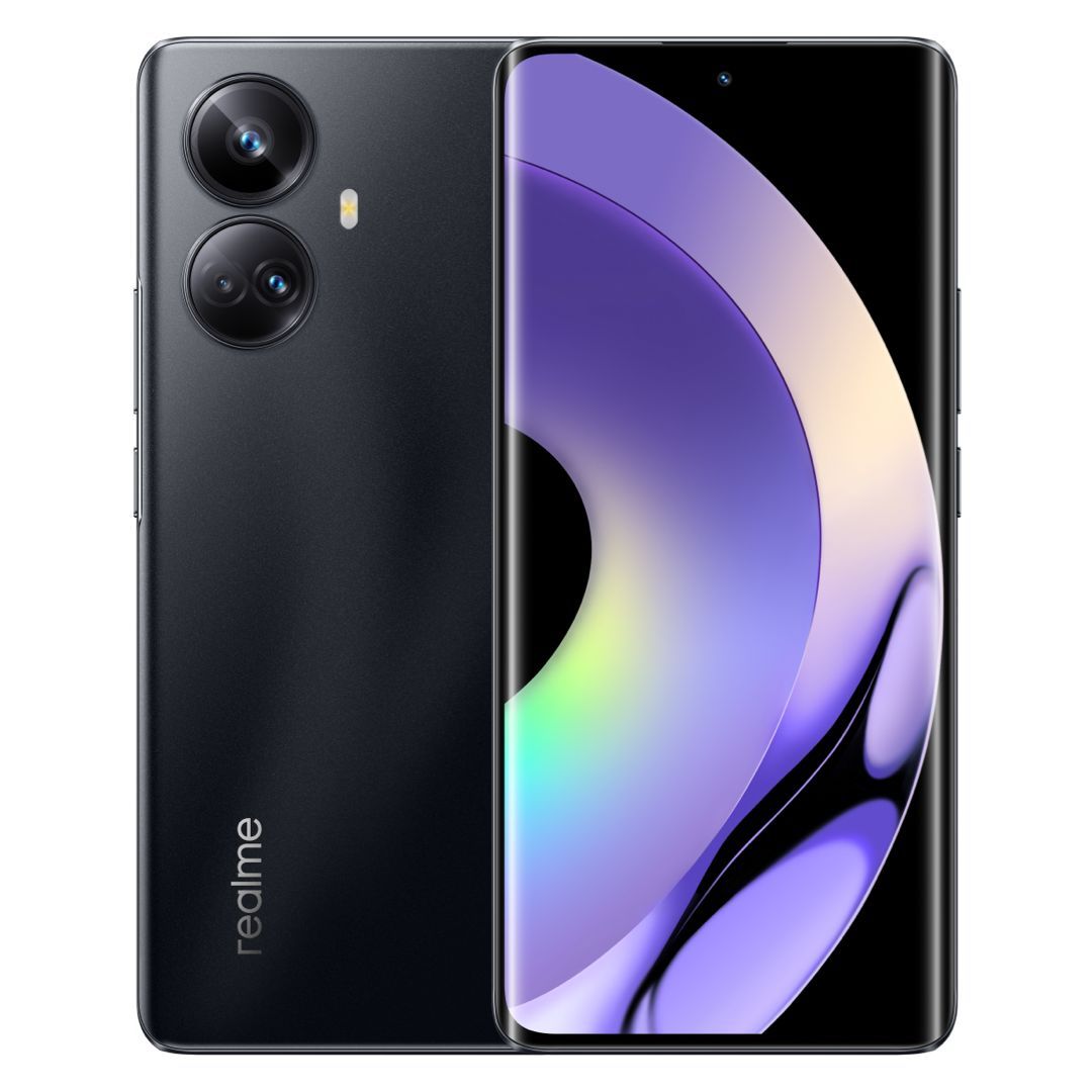 realme Смартфон 10 Pro Plus 5G NFC Dimensity 1080 Octa Core 108MP Tirple  Camera 8/256 ГБ, черный