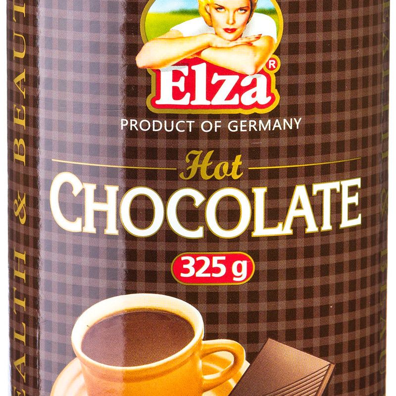Горячий шоколад Elza горячий шоколад растворимый, 325 г, Германия. 30 Г какао.