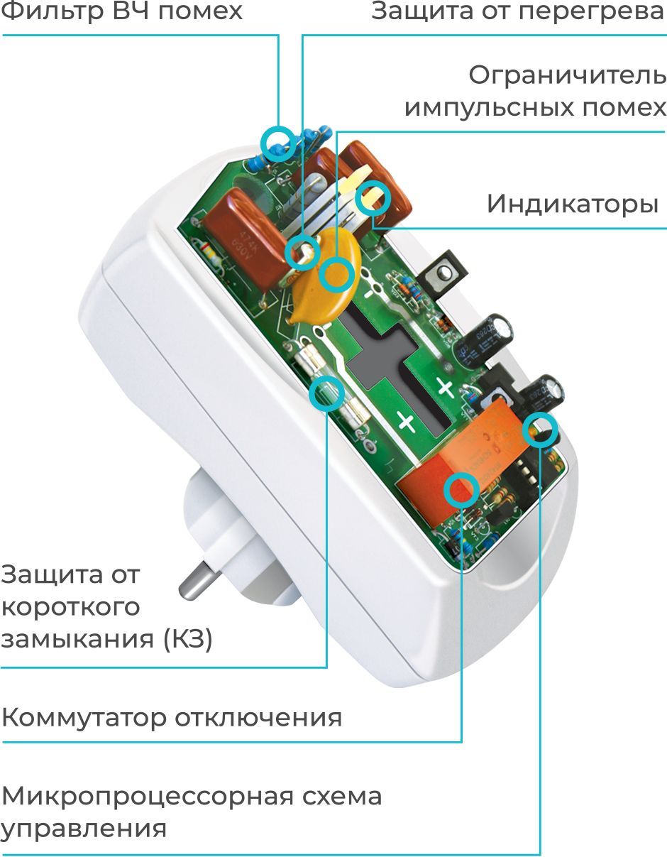 Схема сетевого фильтра пилот