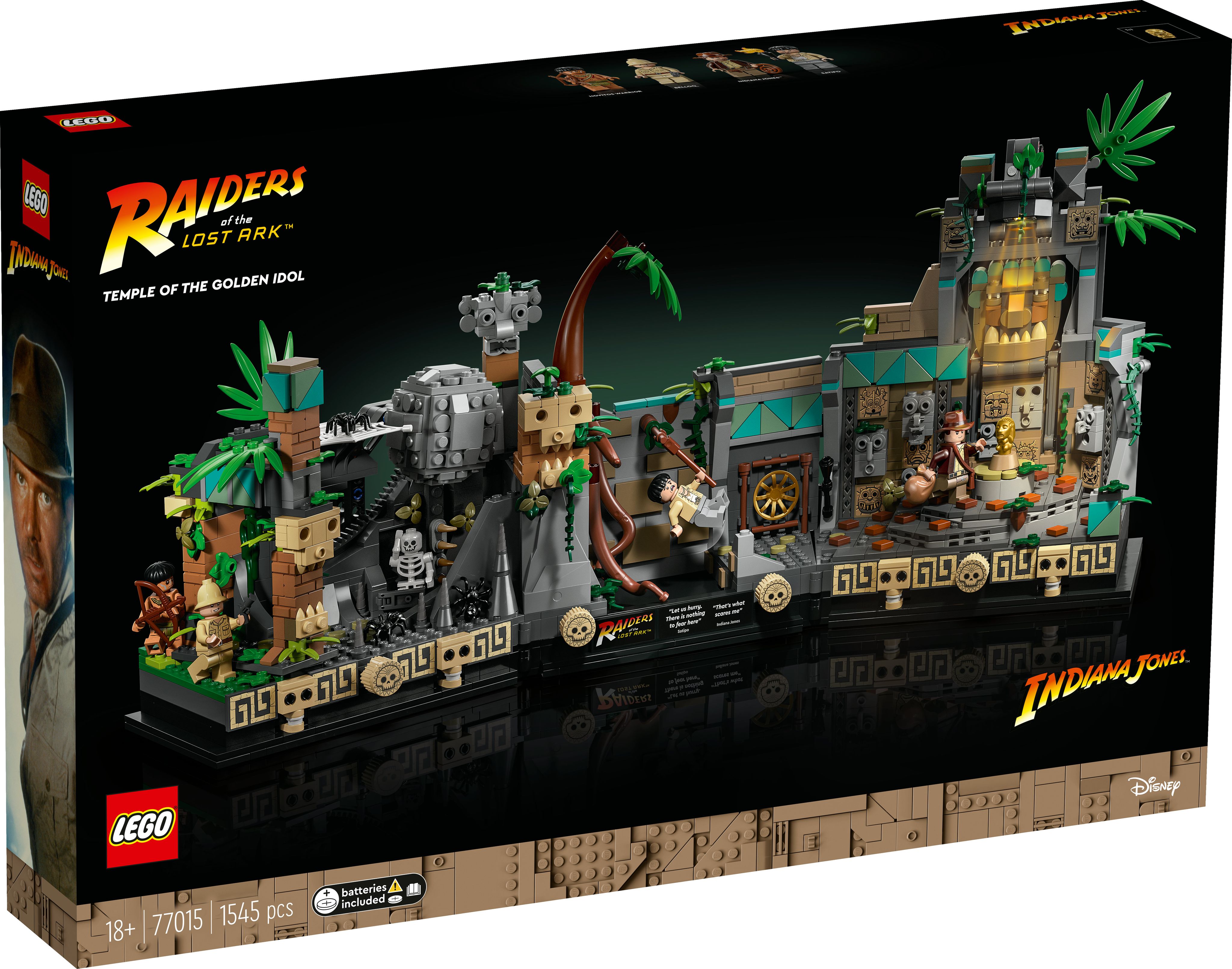 Конструктор LEGO Indiana Jones Храм золотого идола, 1545 деталей, 18+,  77015 - купить с доставкой по выгодным ценам в интернет-магазине OZON  (1040141117)