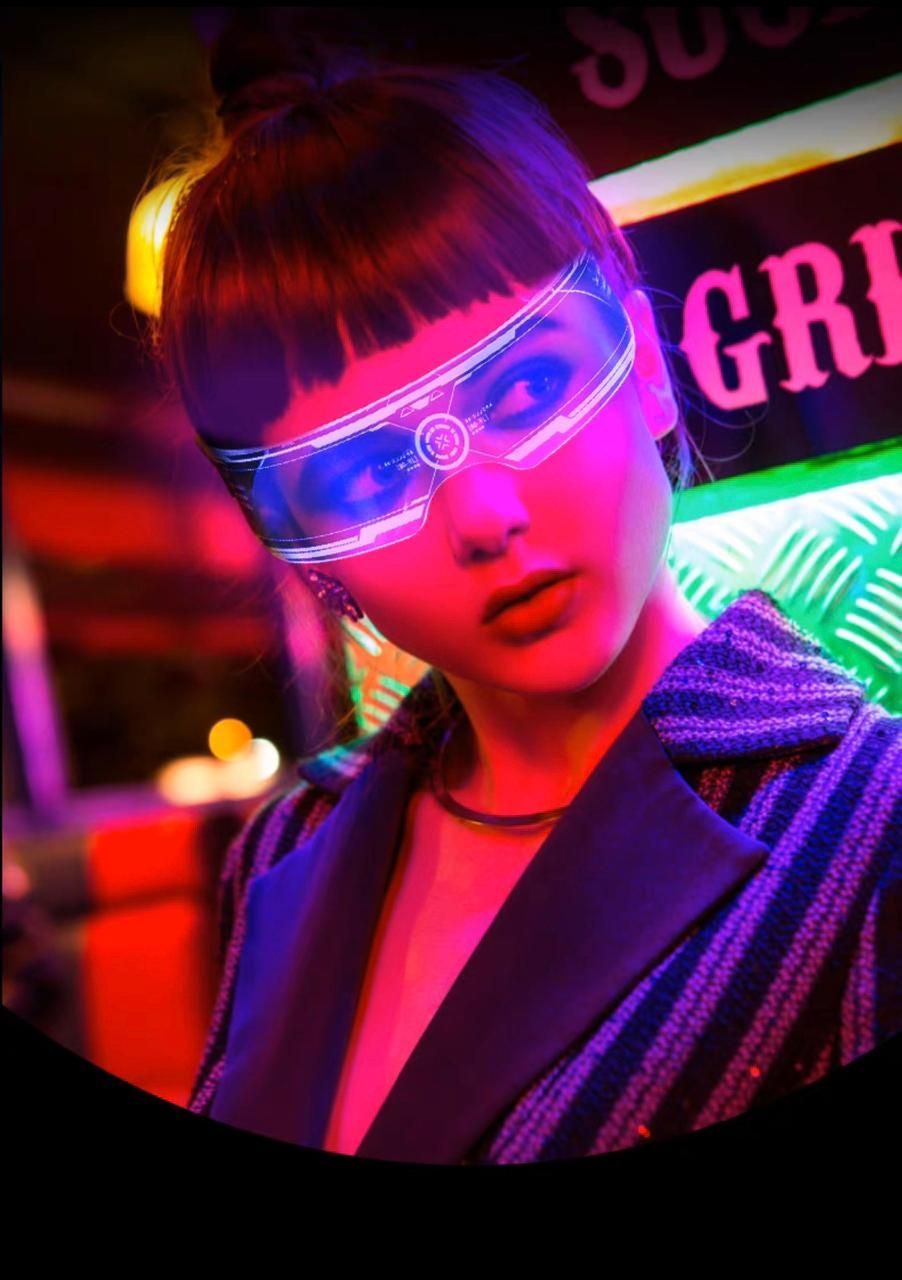очки cyberpunk светящиеся led светодиодные фото 46