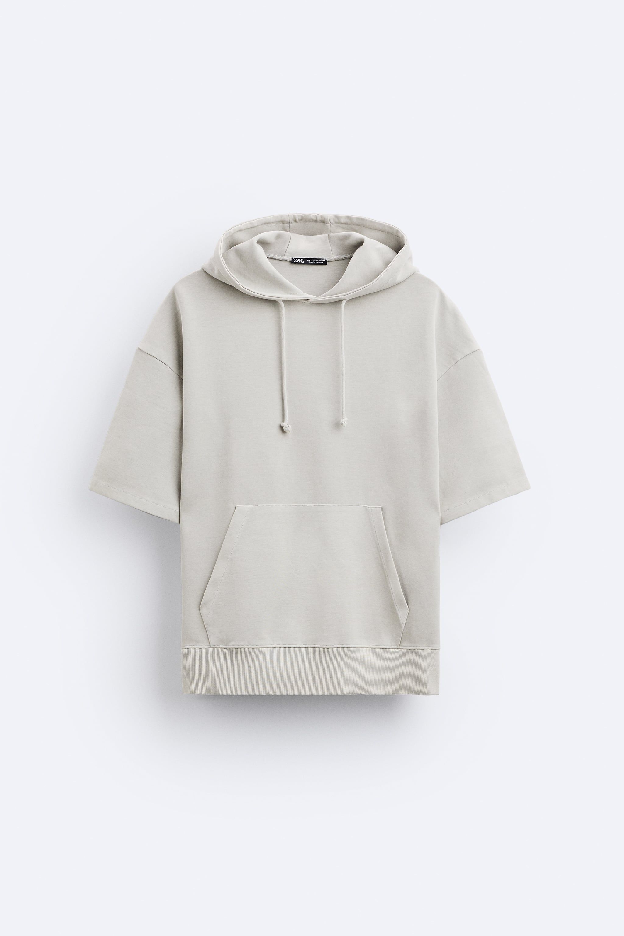 Half sleeve hoodie zara sale