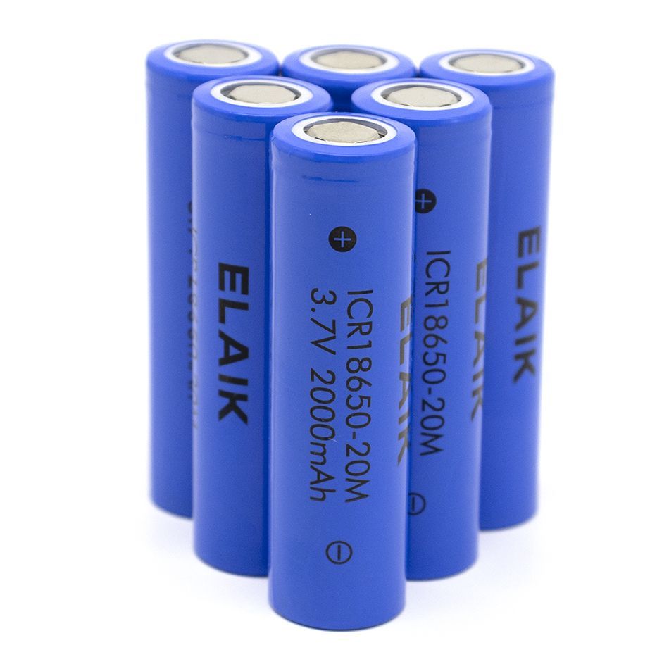 Аккумулятор Li-ion 18650 2000 mAh 3.7V , 10 шт