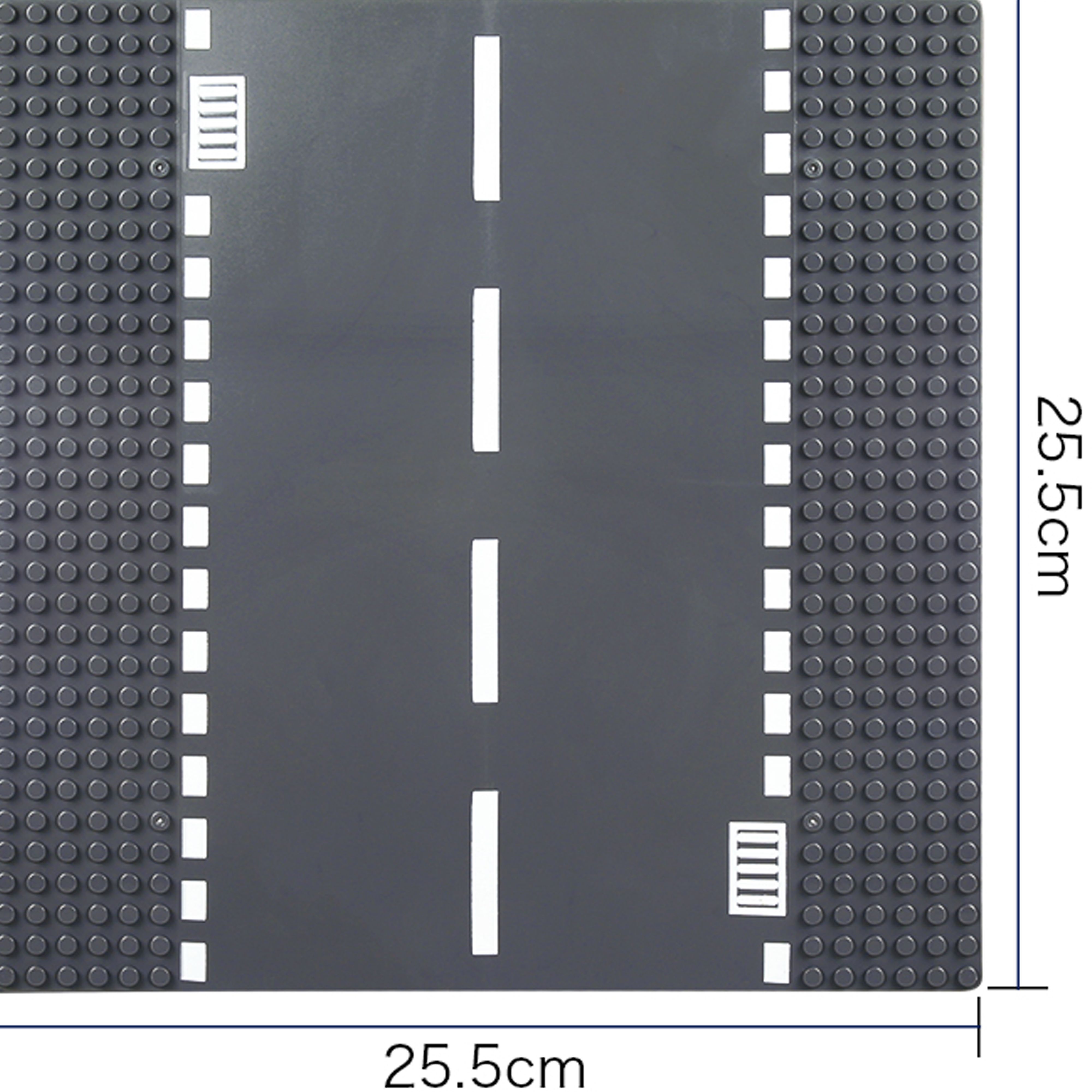 Пластина основание, 25,5 x 25,5 прямая дорога для конструктора