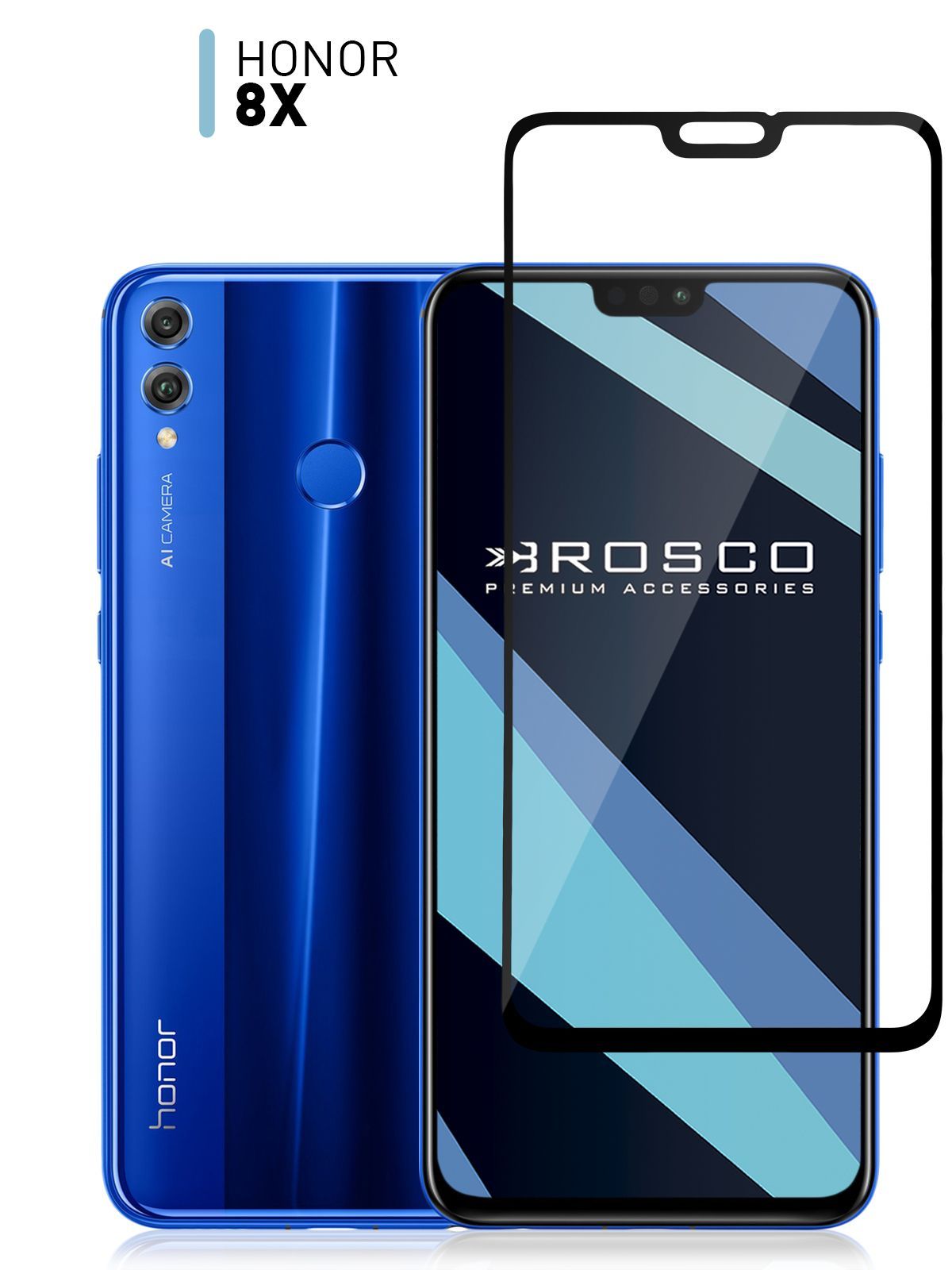 Защитное стекло для Honor 8X и Honor 9X Lite (Хонор 8Х и Хонор 9х Лайт) с  олеофобным покрытием, ROSCO - купить с доставкой по выгодным ценам в  интернет-магазине OZON (174557141)