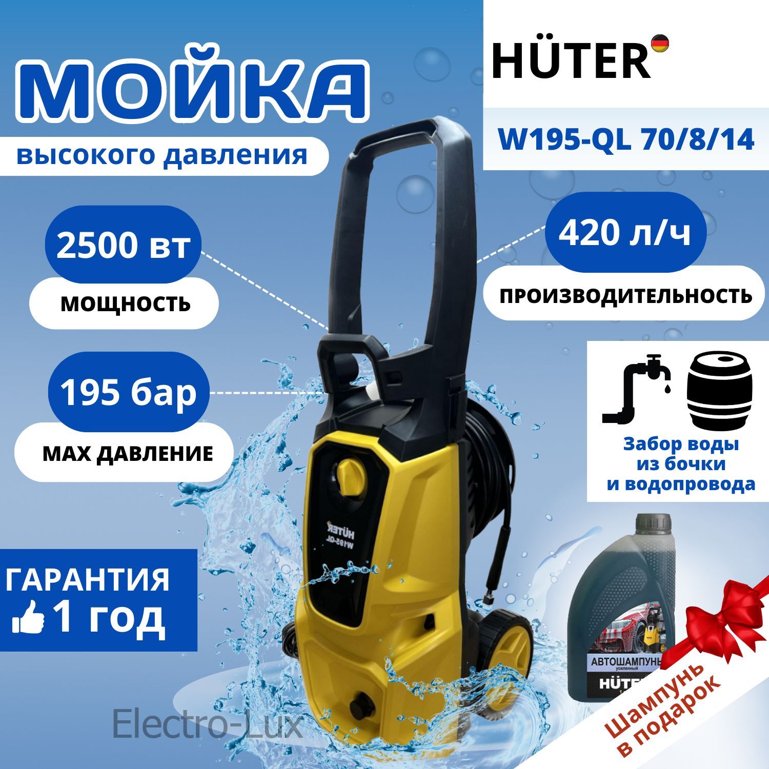 Мойка Высокого Давления Хутер 195 Купить