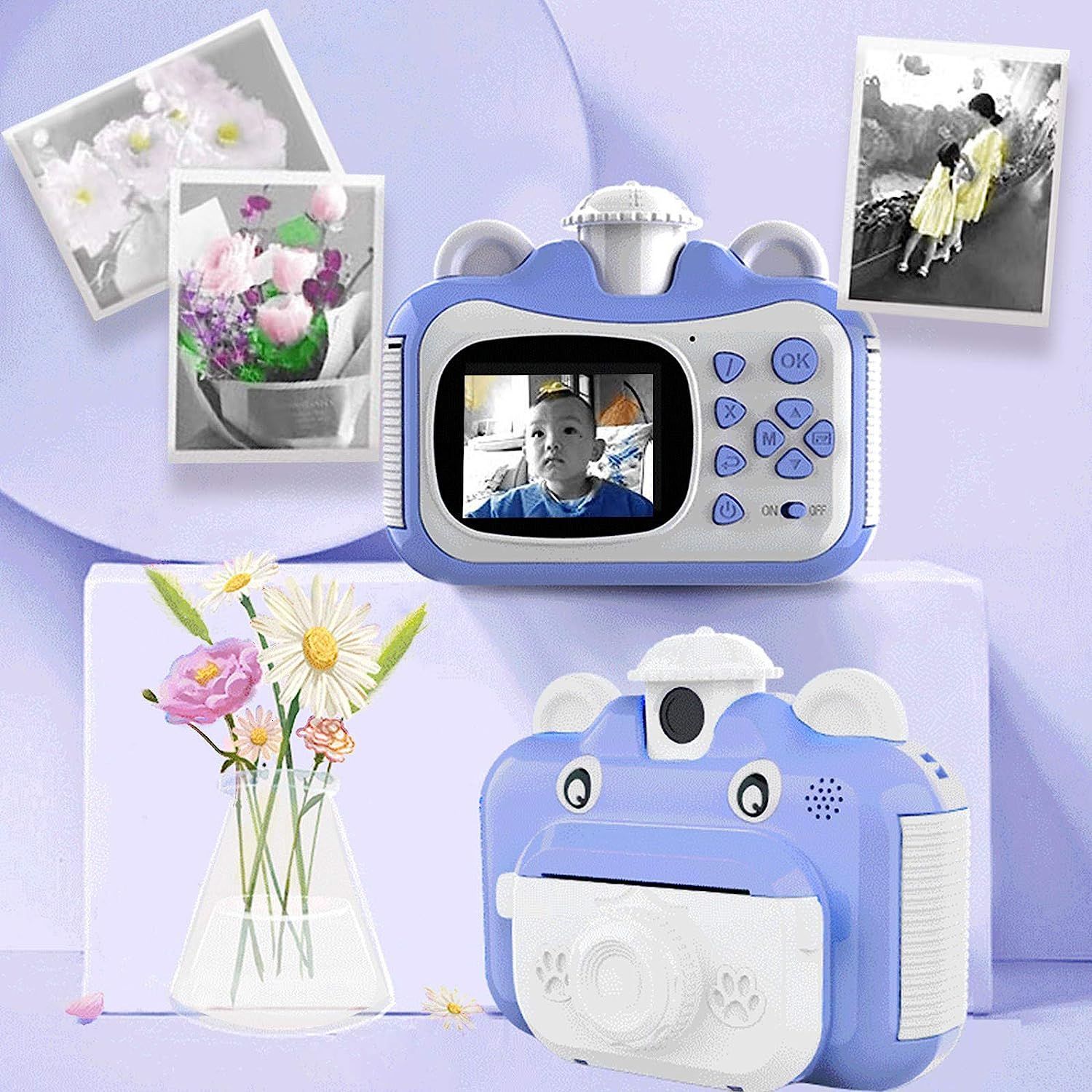 Детский фотоаппарат мгновенной печати print camera