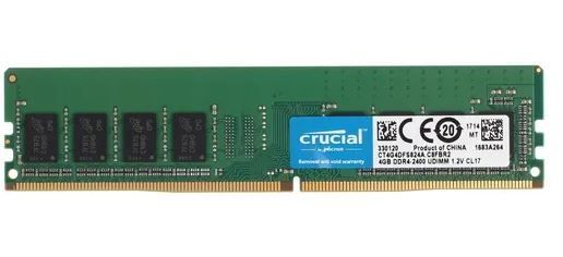 CrucialОперативнаяпамятьDDR4CT4G4DFS824A4Гб2400MHz1x4ГБ(CT4G4DFS824A)