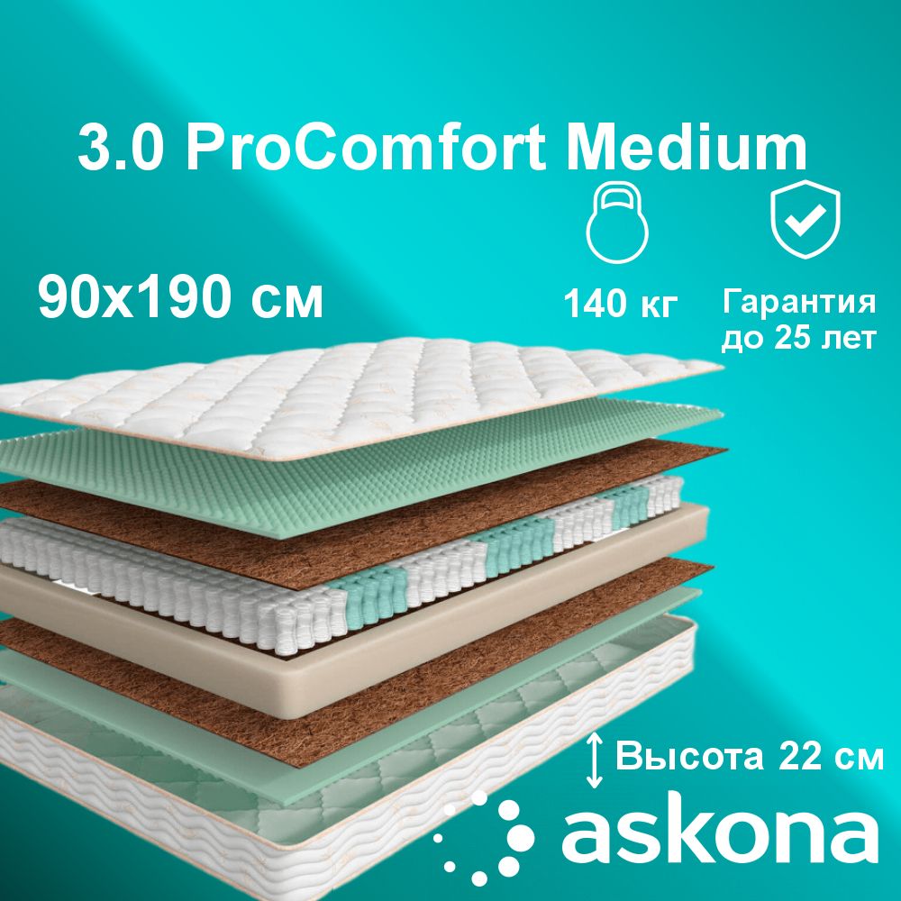 Матрас pro comfort medium