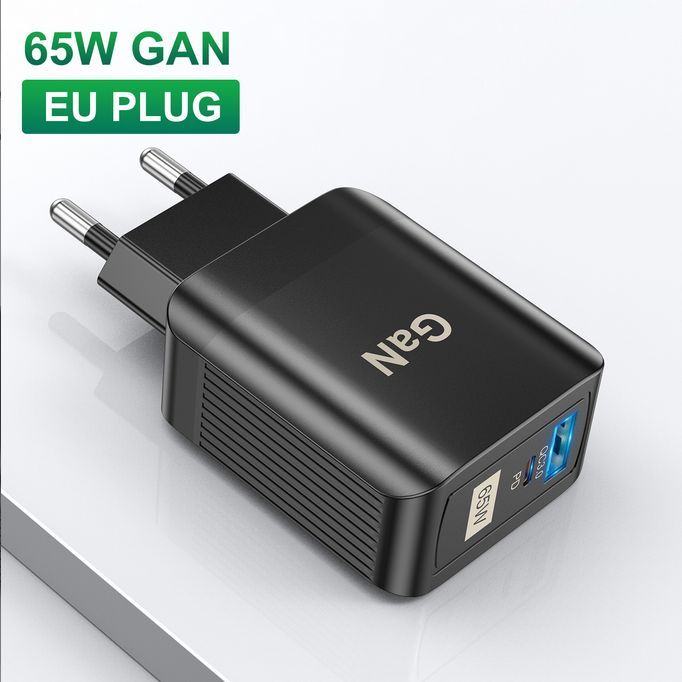 GaNзарядноеустройство,QC3.0,PD33W,черное