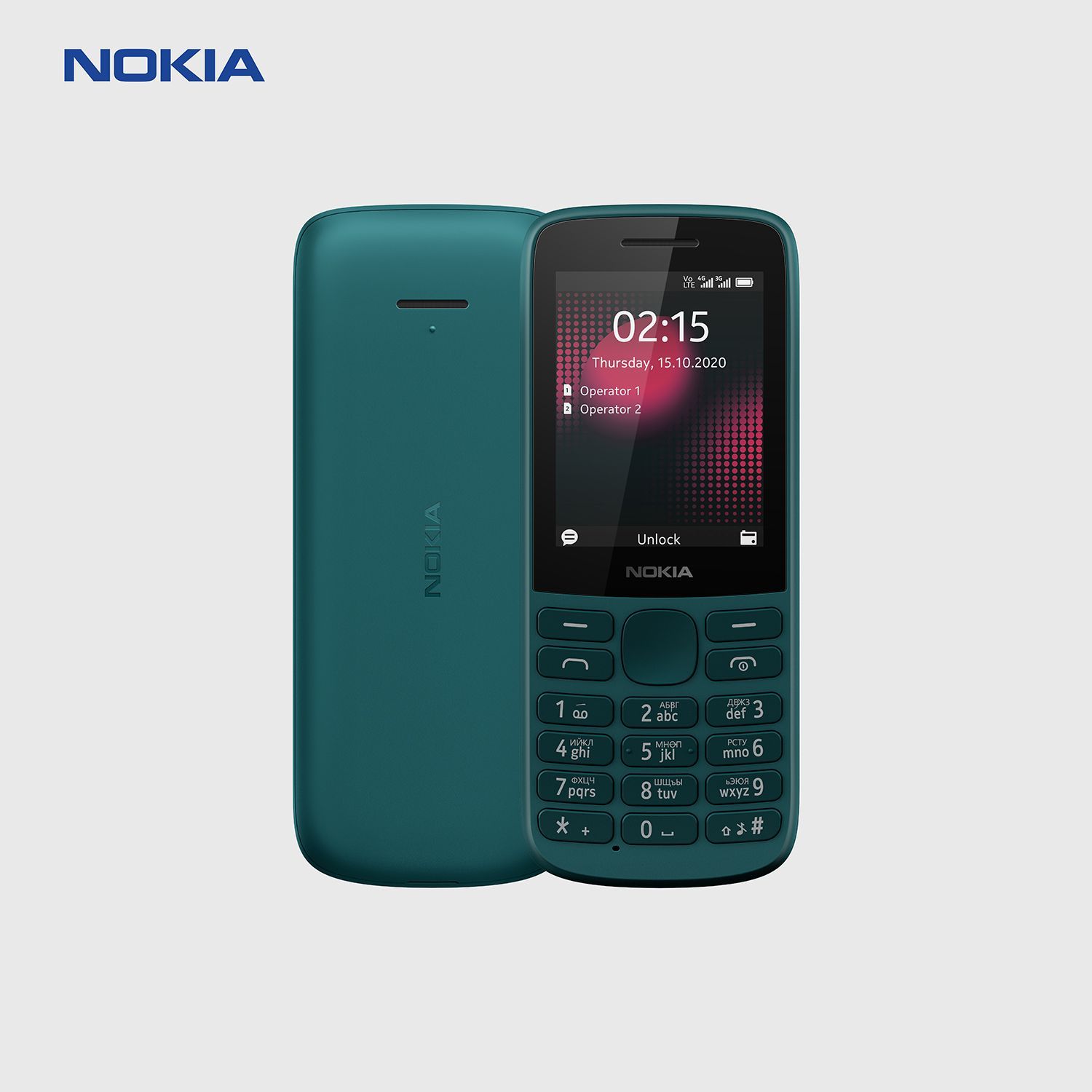 Nokia Мобильный телефон 215 4G, зеленый