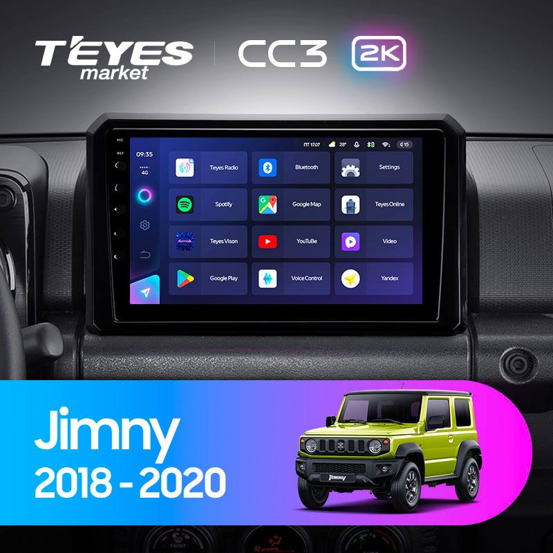 Магнитоладляавто,TEYESМагнитолаCC32K4Gb9.5"дляSuzukiJimnyJB642018-202064Gb