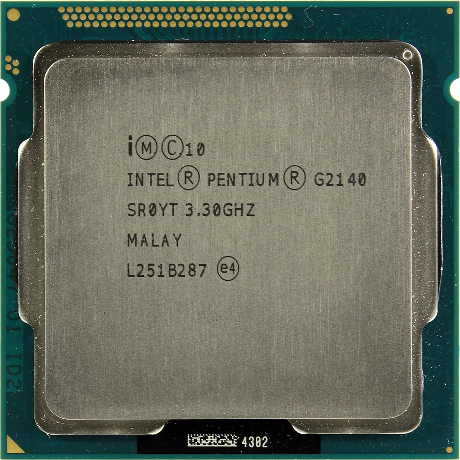 Процессор Socket LGA 1155 Intel Pentium G2140 ( 2 ядра / 2 потока / 3300 МГц )