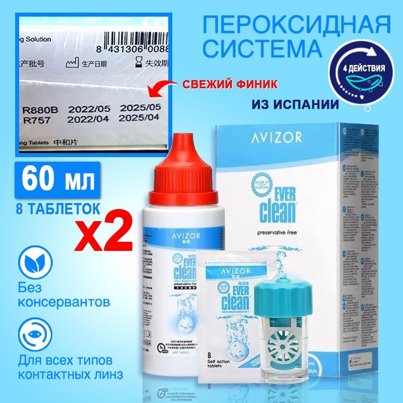 Ever clean пероксидная. Avizor ever clean. Эвер Клин раствор для линз. Состав Авизор Эвер Клин 100 таблеток. Avizor ever clean купить в Ростове на Дону.