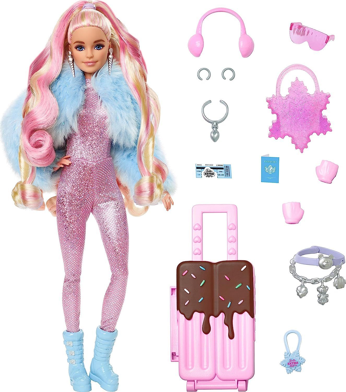 Кукла Барби Экстра флай (зимняя путешественница с чемоданом) - Barbie Extra  Fly Snow-Themed Travel - купить с доставкой по выгодным ценам в  интернет-магазине OZON (1185859398)