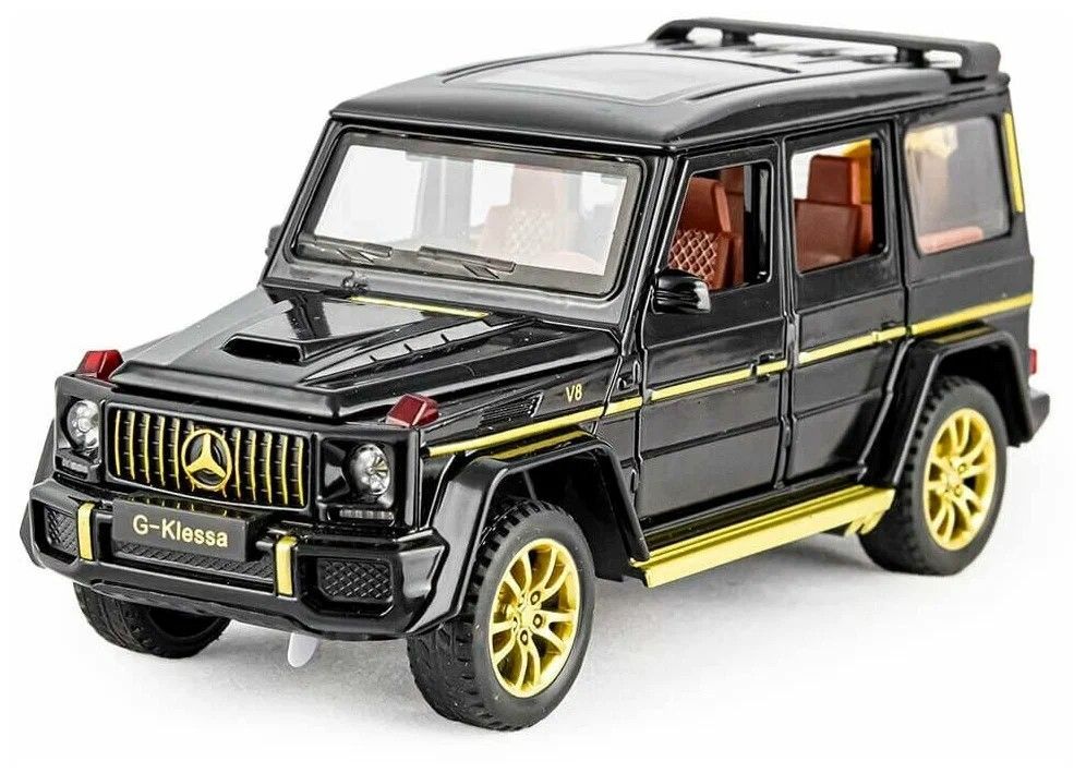 Mercedes-Benz G63 AMG Мерседес Бенц Гелик металлическая инерционная машинка 1:32