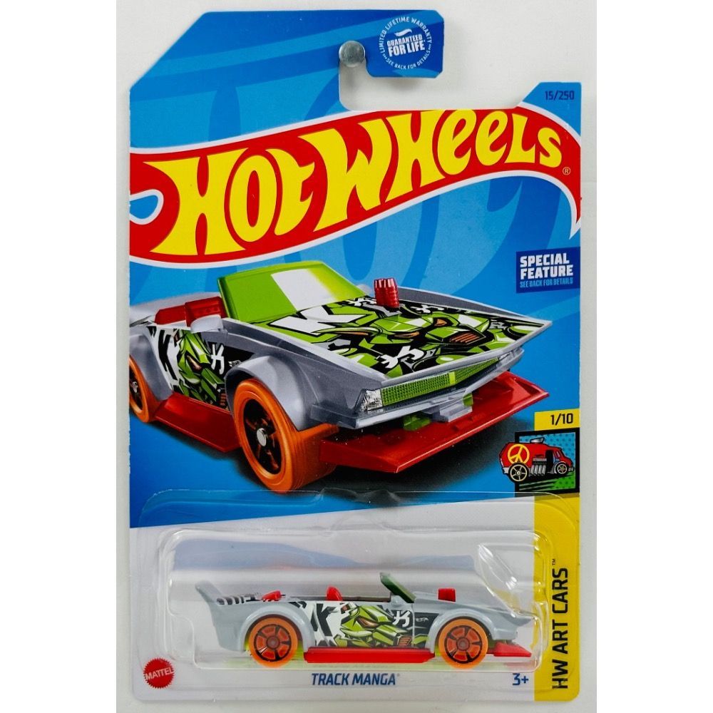 HKK14 Машинка металлическая игрушка Hot Wheels коллекционная модель TRACK  MANGA серый;салатовый - купить с доставкой по выгодным ценам в  интернет-магазине OZON (1375141131)