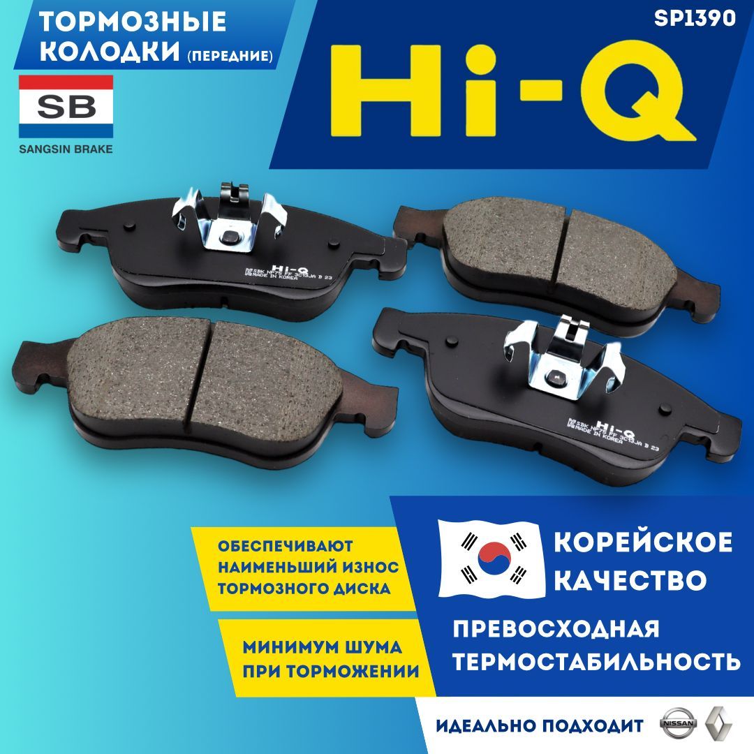 Колодки тормозные Sangsin Brake SP1390 Передние - купить по низким ценам в  интернет-магазине OZON (1101202651)