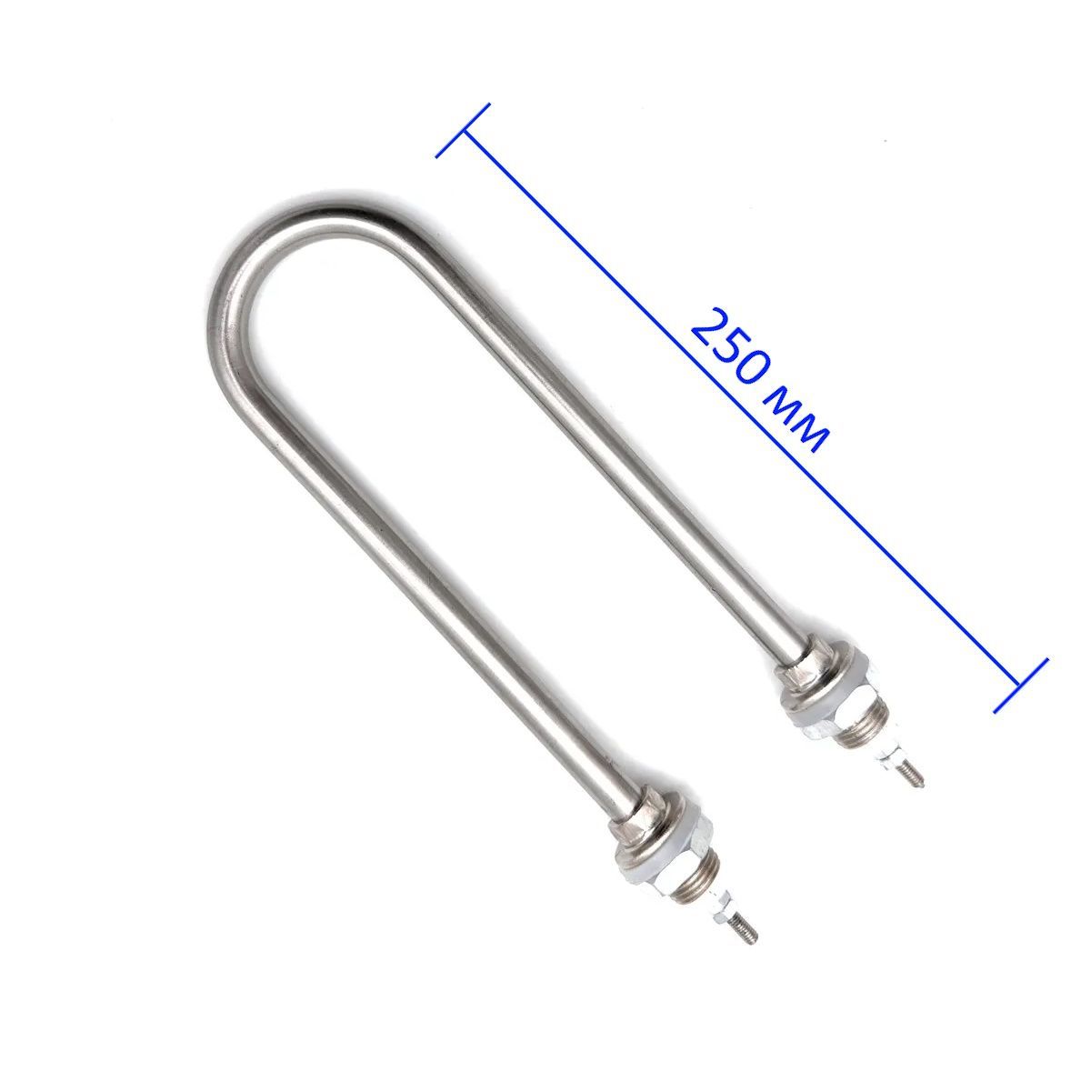 ТЭН для нагрева воды 1500Вт, L 250мм, нержавеющая сталь