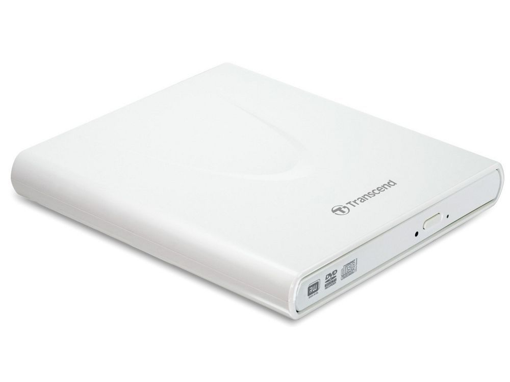 Внешний привод DVD RW Transcend TS8XDVDS-W USB 2.0 белый Retail