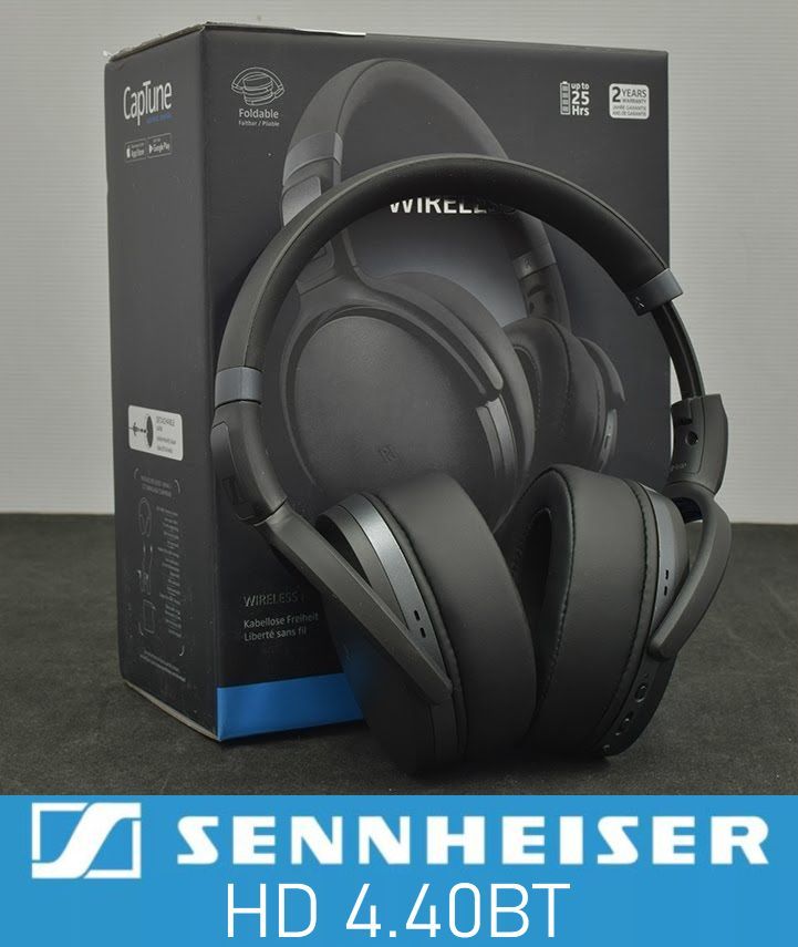 БеспроводныенаушникиSennheiserHD4.40BTсглубокимибасамиишумоизоляцией,чёрный