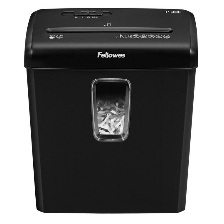 Fellowes Шредер Фрагментный, секретность  4, (FS-60081), 15.0 л, черный