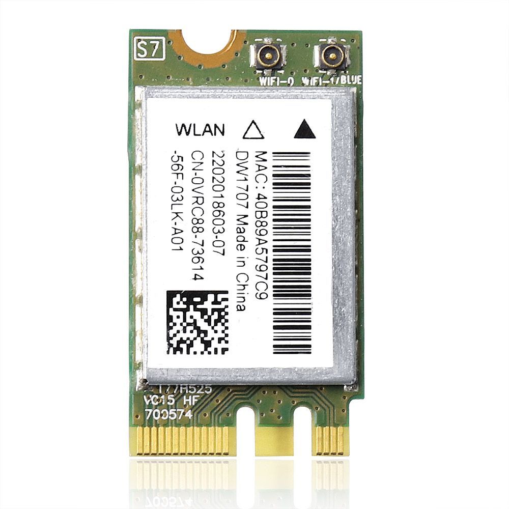 Mediatek wi fi mt7902 wireless lan card. Dell wireless 1707. qcnfa335.
