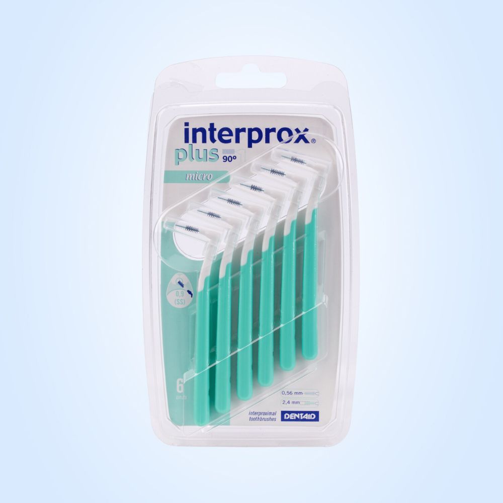 Межзубные ершики Interprox Plus Жесткая ручка micro 0,9 мм, 6 шт