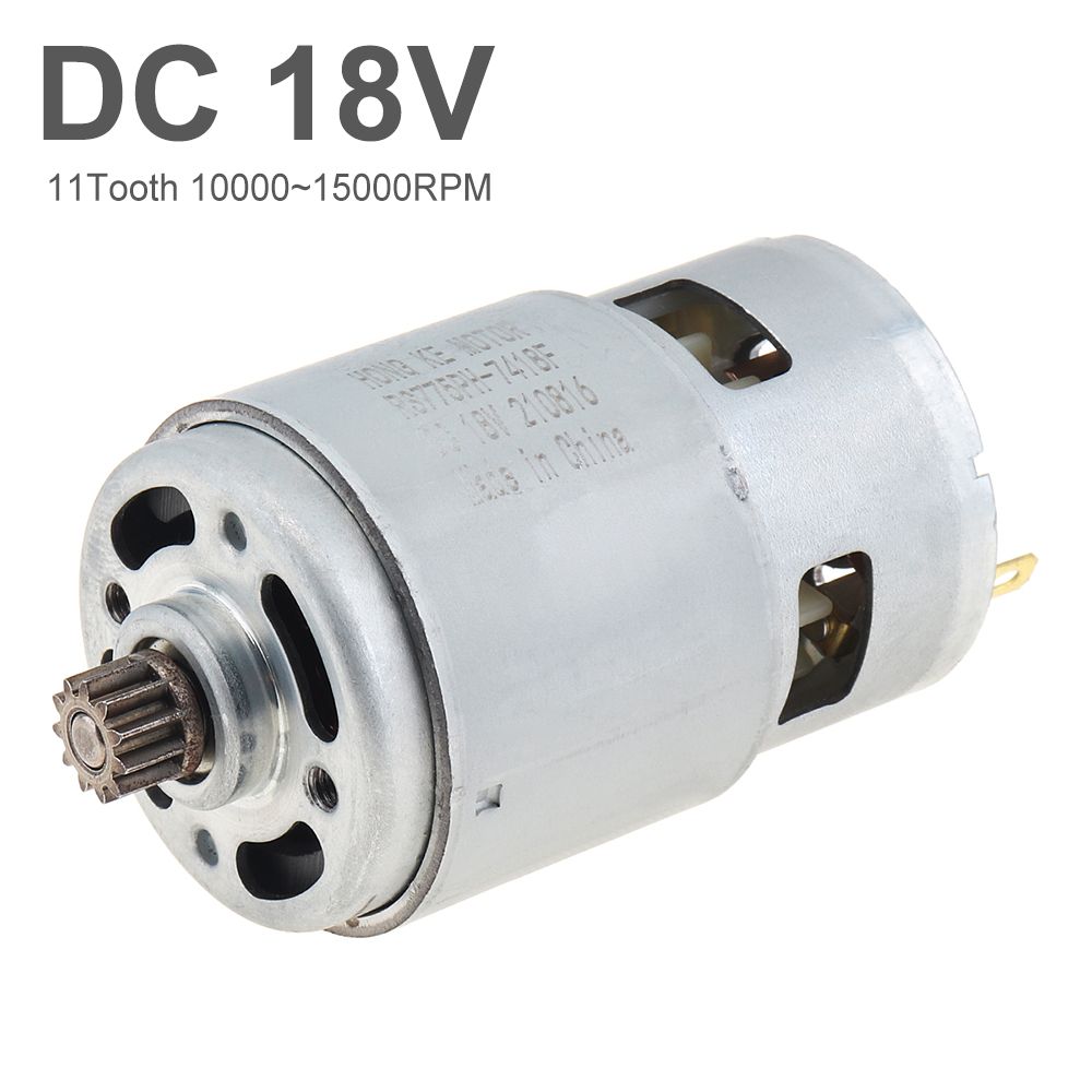 RS775 11 зубьями (10.8*8 mm) DC 18V двигатель высокой мощности с передачи для электрической пилы