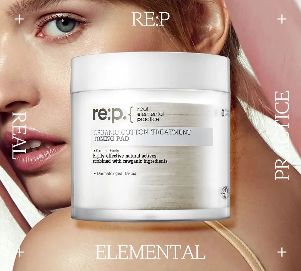 Re p organic cotton treatment. Organic Cotton treatment Toning Pad.