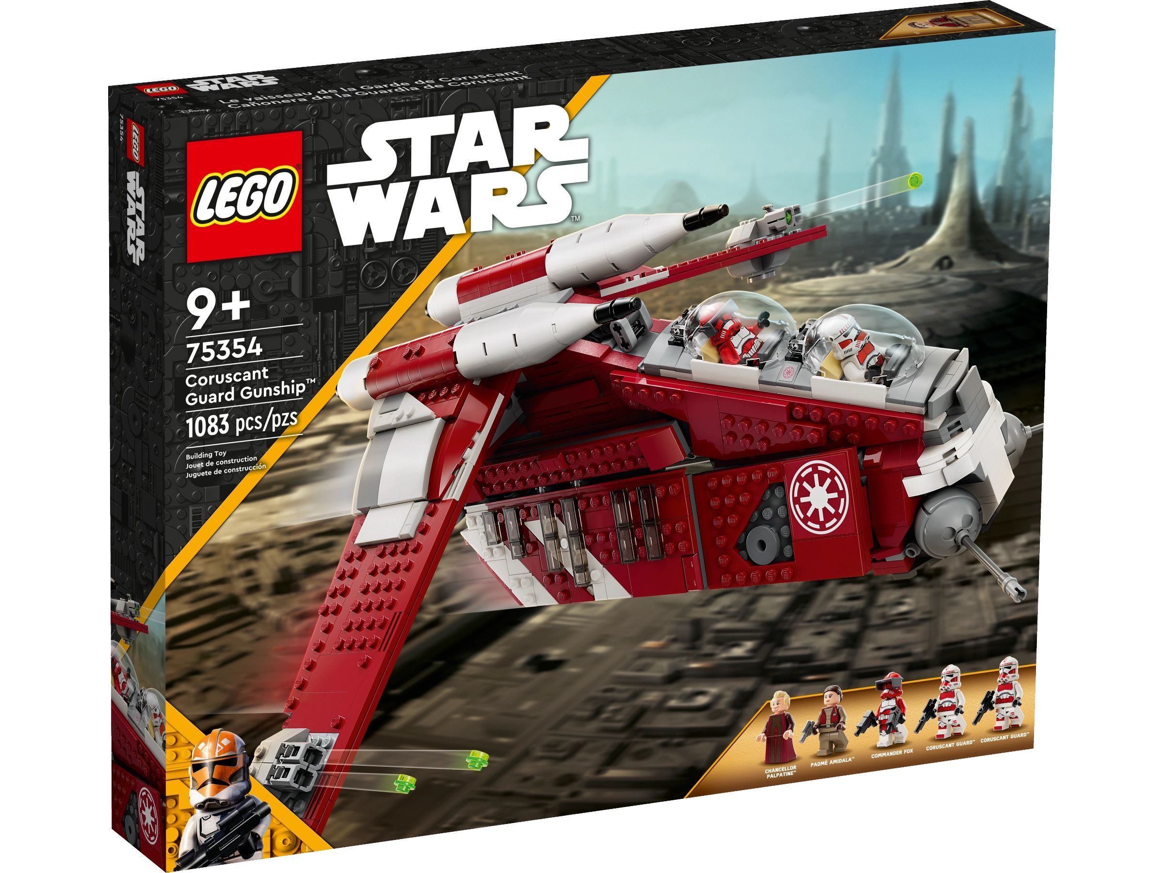 лего Star Wars серия 75354 Боевой корабль гвардии Корусканта, 1083 деталей,  9+, lego конструктор для мальчика