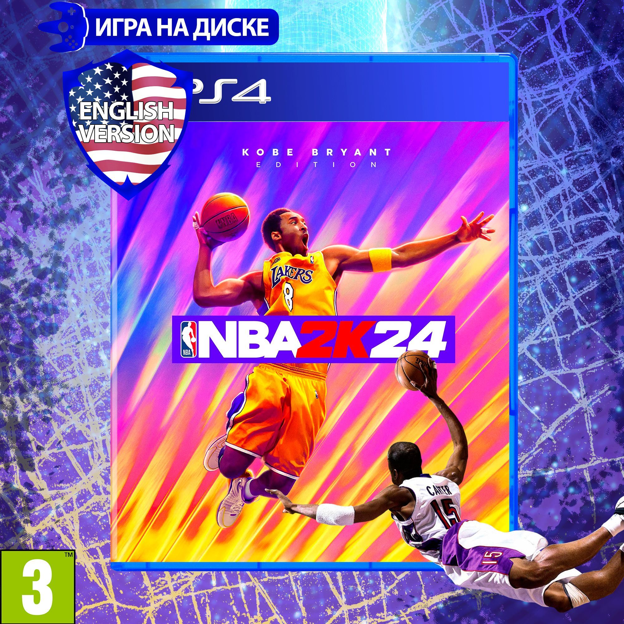 Игра NBA 2K24_PlayStation 4_Blu-ray (PlayStation 4, Английская версия)  купить по низкой цене с доставкой в интернет-магазине OZON (1194216552)