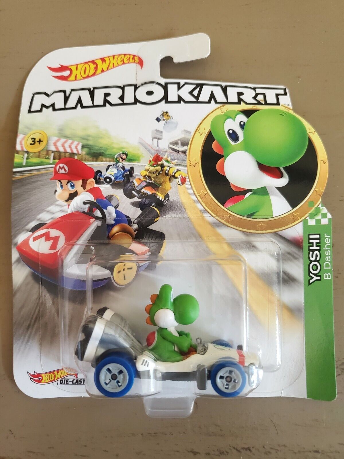 HOT WHEELS Mario Kart Персонаж Транспорт Йоши Gbg29