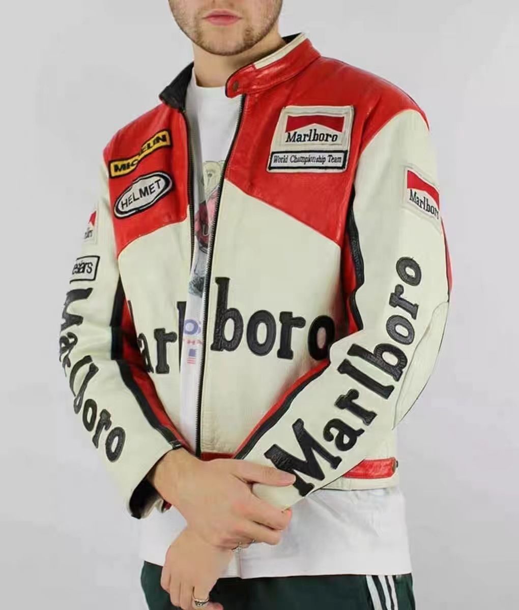 Racing Jacket кожаная Marlboro