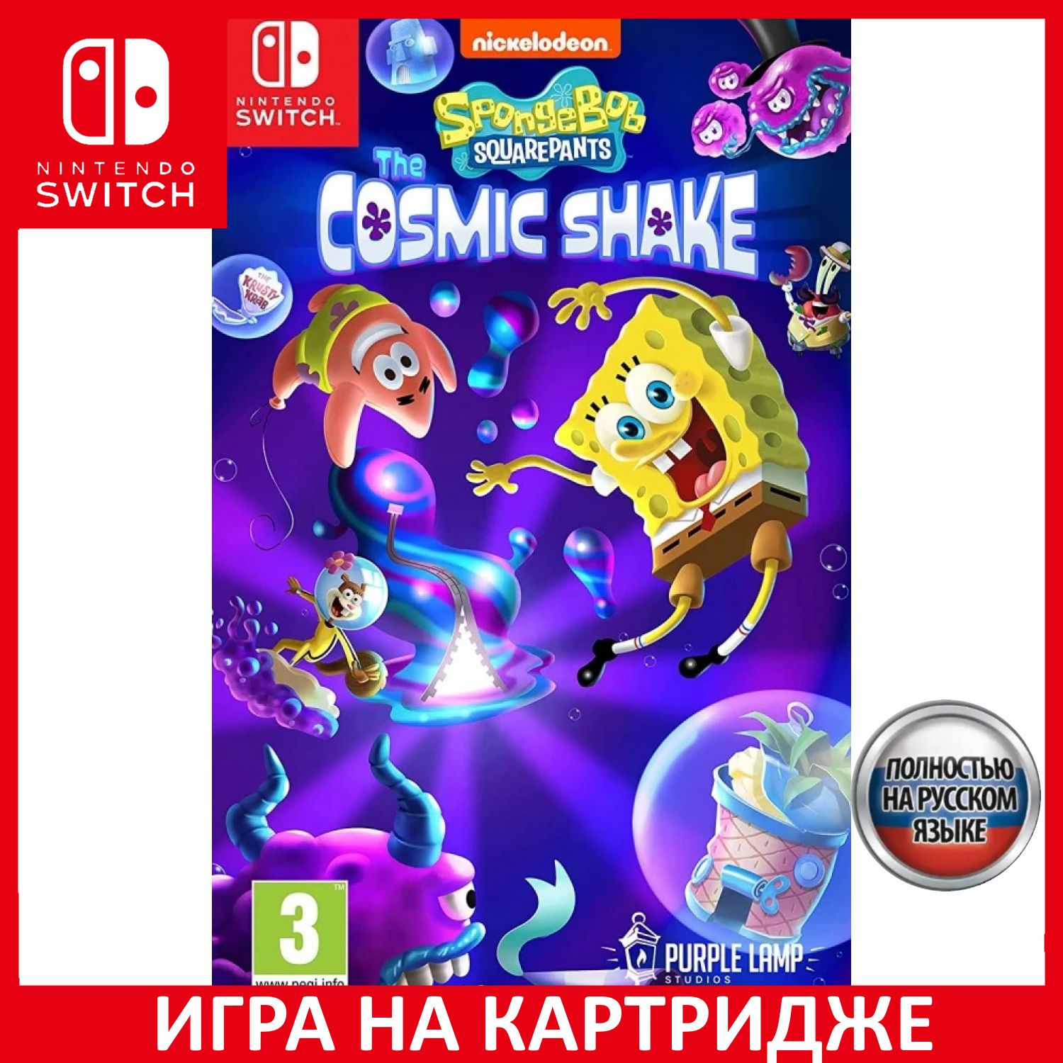 Игра SpongeBob SquarePants The Cosm (Nintendo Switch, Русская версия)  купить по низкой цене с доставкой в интернет-магазине OZON (856085422)