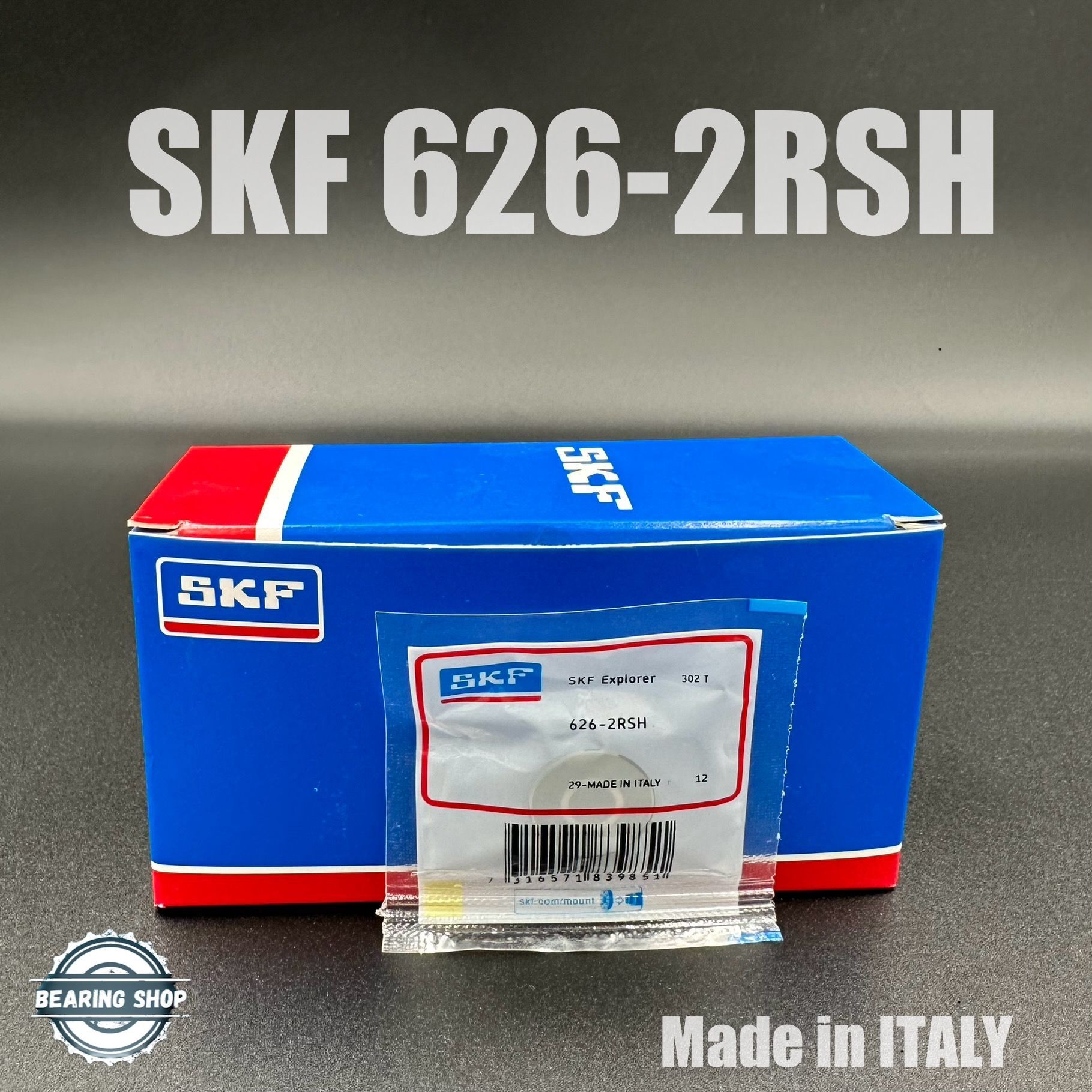 Подшипник SKF 626 - 2RSH (180026) 6*19*6 Made in Italy