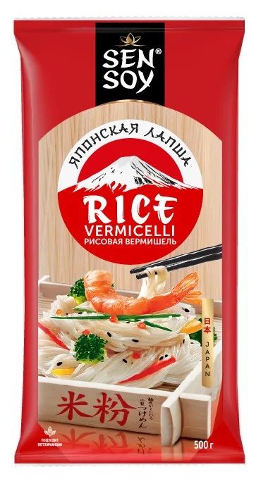 Лапша рисовая Sen Soy Rice Vermicelli, 500 г