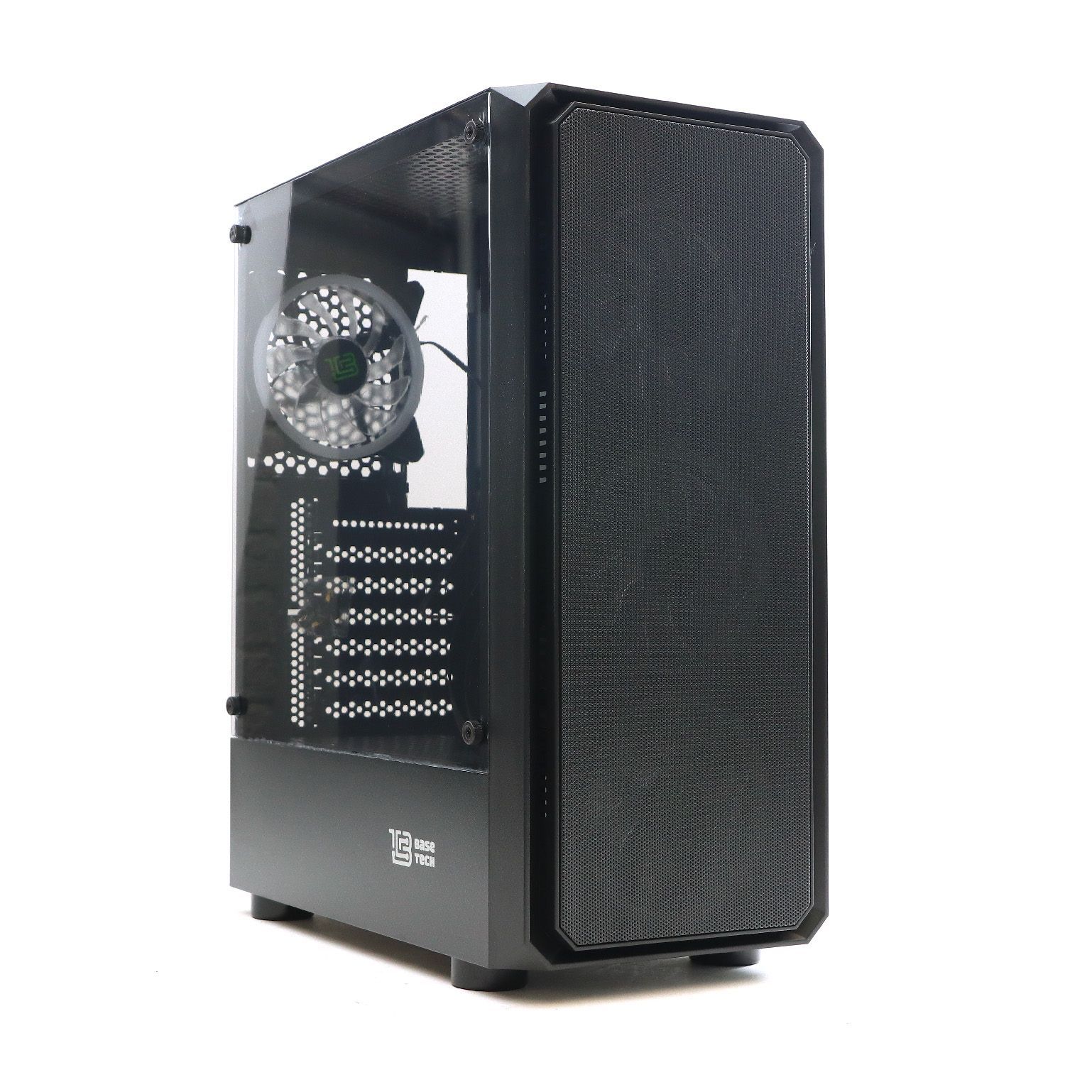 КорпусATXБ_БПBaseTecheXtremeGFX-03(USB3.0,Audio,TG,черный,4х120ммRGB)BT-GFX-03-MESH-4F-RGB