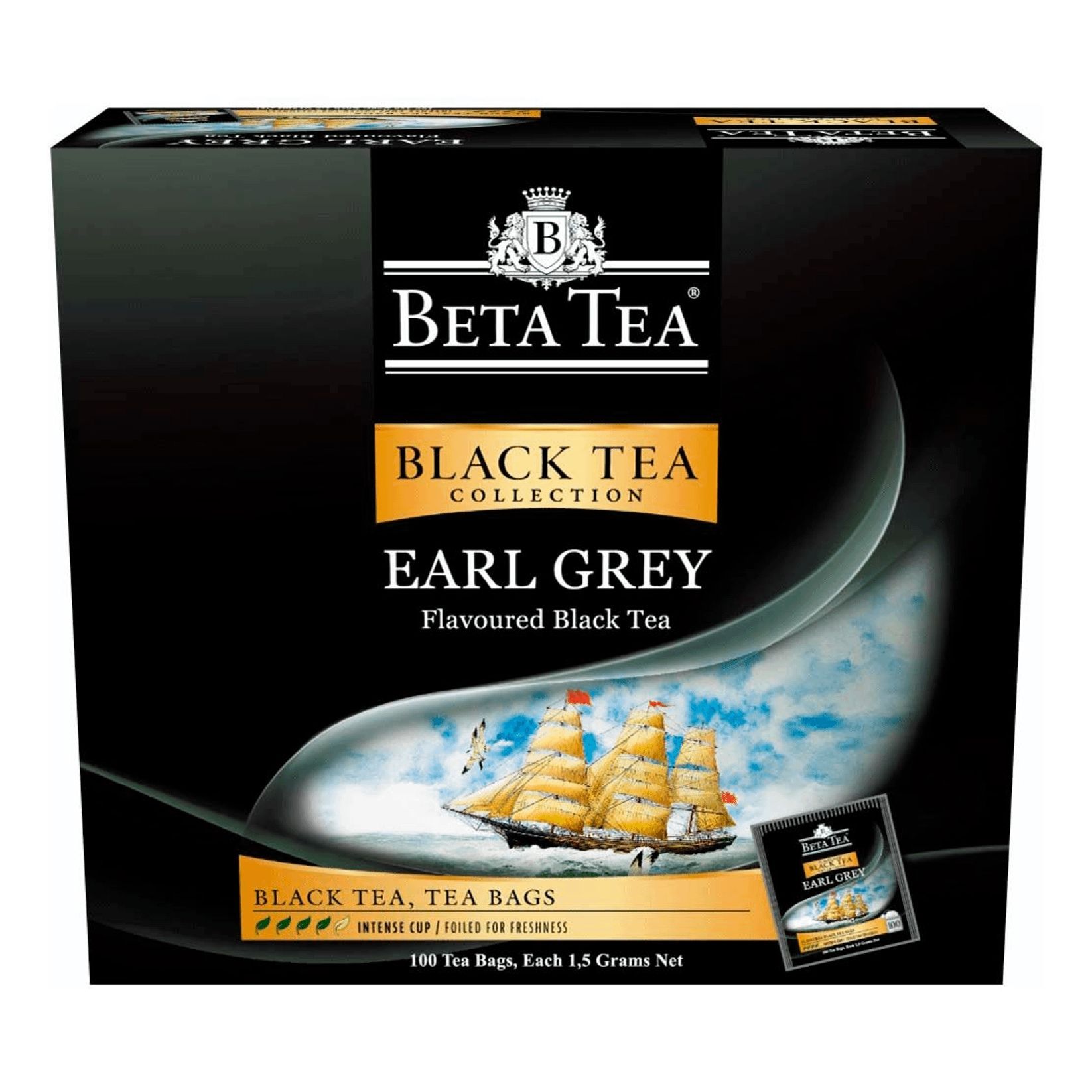 Чай с бергамотом черный цены. Чай Beta Tea 100 1,5. Чай бета Теа опа черный 250. Черный чай с бергамотом. Чай с бергамотом в пакетиках.