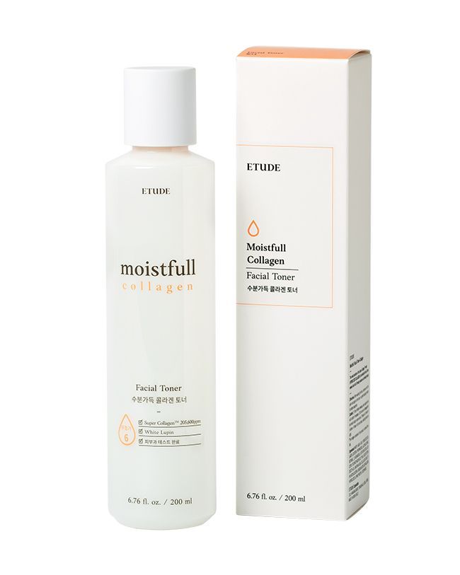 ETUDE HOUSE Увлажняющий коллагеновый тонер Moistfull Collagen Facial Toner, 200 мл., Южная Корея