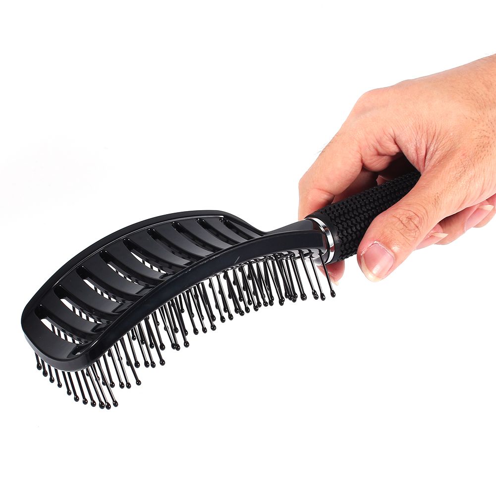 Расческа Hairway Salon гребень. Расческа hair Brush 6937519418085 Cactus. Изогнутая расческа. Изогнутая щетка для волос.