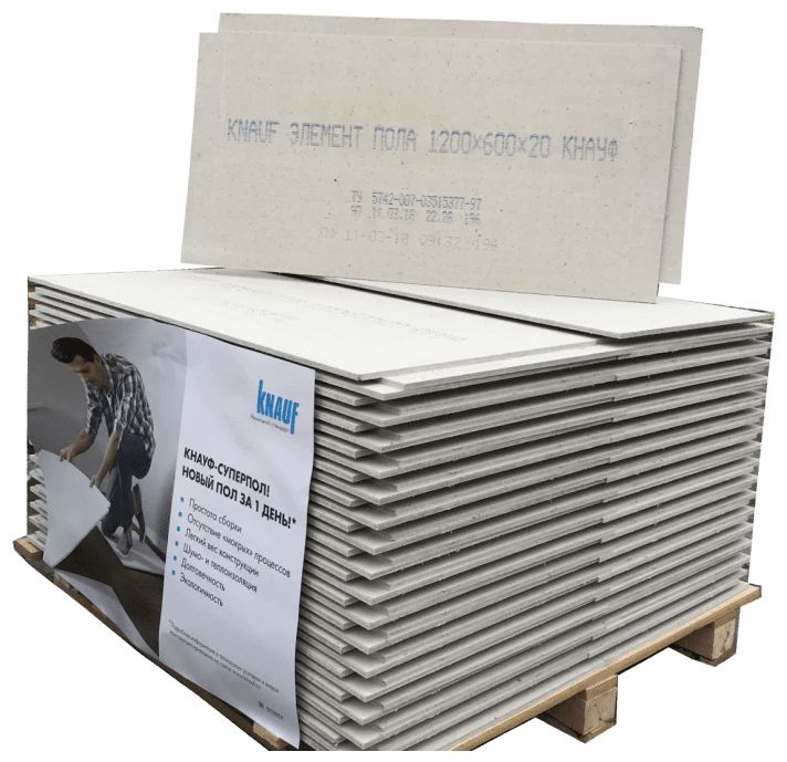 Элементыпола1200*600*20KNAUF